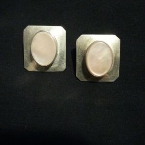 Real Silver and Pink Quartz Earrings